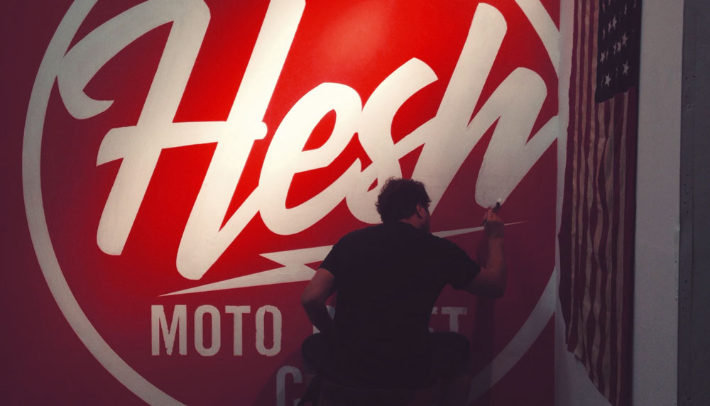 Hesh Wall Lettering